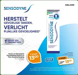 Trekpleister Sensodyne Repair & Protect Cool Mint tandpasta aanbieding