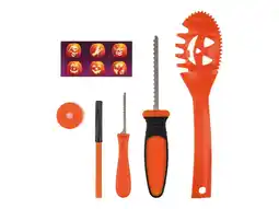 Lidl Pompoen snijset, met LED-lampje aanbieding
