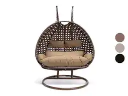 Lidl HOME DELUXE Polyrotan hangstoel TWIN aanbieding