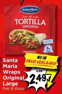 Vomar Voordeelmarkt Santa Maria Wraps aanbieding