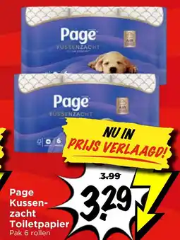 Vomar Voordeelmarkt Page Kussen-zacht Toilet papier aanbieding