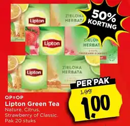 Vomar Voordeelmarkt Lipton Green Tea aanbieding