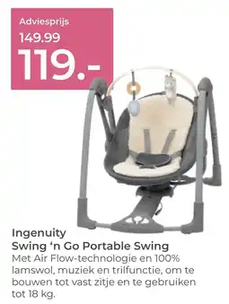Prenatal Ingenuity Swing 'n Go Portable Swing aanbieding