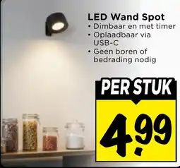Vomar Voordeelmarkt LED Wand Spot aanbieding