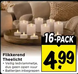 Vomar Voordeelmarkt Flikkerend Theelicht aanbieding