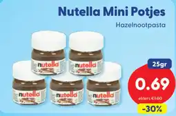 Die Grenze Nutella Mini Potjes aanbieding