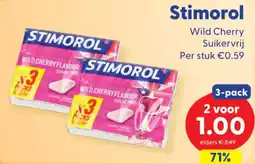 Die Grenze Stimorol Wild Cherry Suikervrij aanbieding