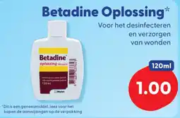 Die Grenze Betadine Oplossing aanbieding
