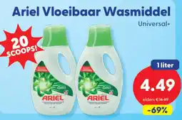 Die Grenze Ariel Vloeibaar Wasmiddel Universal+ aanbieding