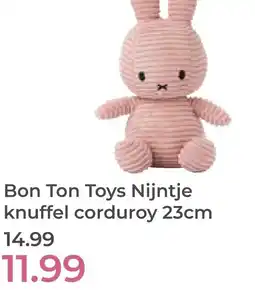 Prenatal Bon Ton Toys Nijntje knuffel corduroy aanbieding