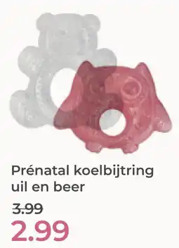 Prenatal Prénatal koelbijtring uil en beer aanbieding