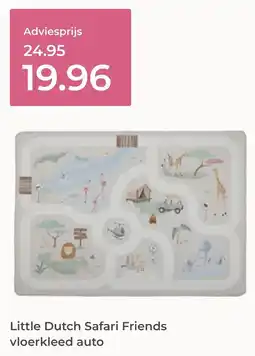 Prenatal Little Dutch Safari Friends vloerkleed auto aanbieding