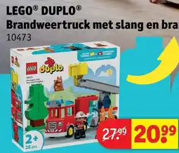 Kruidvat LEGO DUPLO Brandweertruck met slang en brandweerman aanbieding