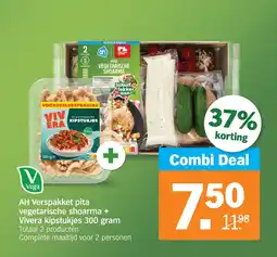 Albert Heijn AH Verspakket Pita Vegetarische Shoarma + Vivera Kipstukjes aanbieding