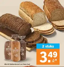 Albert Heijn Alle AH Bakkersbrood Les Pains heel aanbieding