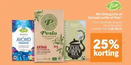 Albert Heijn Alle biologische of fairtrade koffie of thee aanbieding