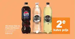 Albert Heijn Alle Royal Club en Pepsi literflessen aanbieding