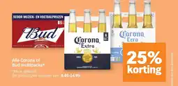 Albert Heijn Alle Corona of Bud multipacks aanbieding