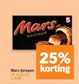 Albert Heijn Mars ijsrepen aanbieding
