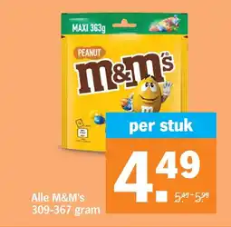Albert Heijn Alle M&M's aanbieding