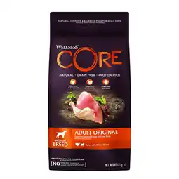 Pets Place Wellness Core Grain Free Dog Original - Hondenbrokken - Kalkoen&Kip 1,8 kg aanbieding