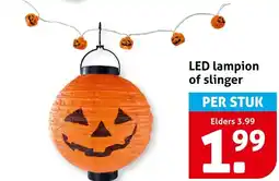 Hoogvliet LED lampion of slinger aanbieding
