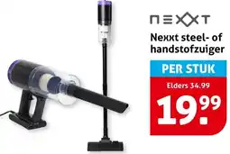 Hoogvliet Nexxt steel of handstofzuiger aanbieding