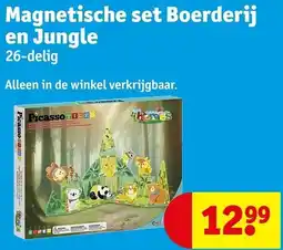 Kruidvat Magnetische set Boerderij en Jungle aanbieding