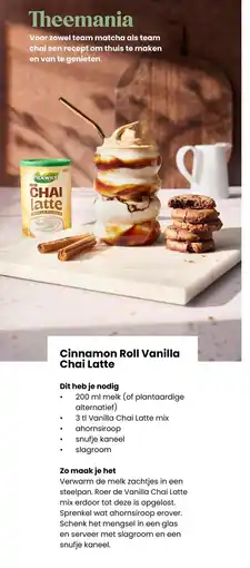 Albert Heijn Cinnamon Roll Vanilla Chai Latte aanbieding
