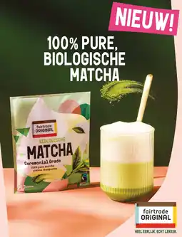 Albert Heijn 100% pure, biologische matcha aanbieding