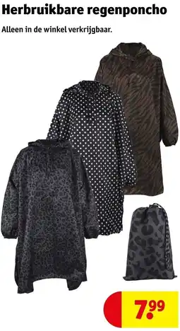 Kruidvat Herbruikbare regenponcho aanbieding