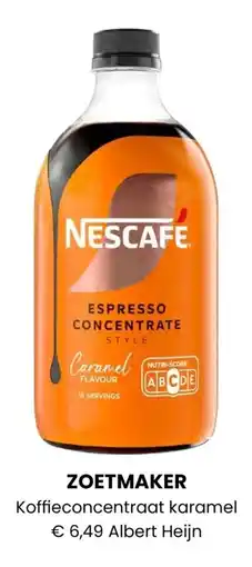 Albert Heijn Koffieconcentraat karamel aanbieding