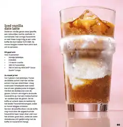 Albert Heijn Iced vanilla date latte aanbieding