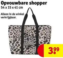 Kruidvat Opvouwbare shopper aanbieding
