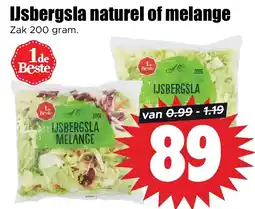 Dirk Ijsbergsla naturel of melange aanbieding