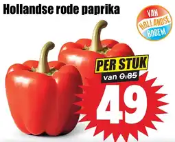 Dirk Hollandse rode paprika aanbieding