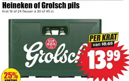 Dirk Heineken of Grolsch pils aanbieding