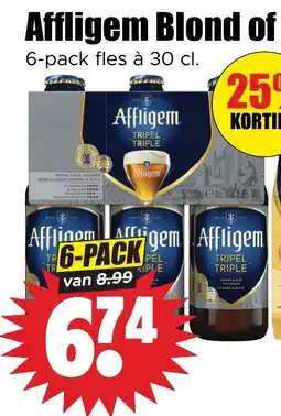 Dirk Affligem Blond of 6-pack fles à 30 cl. aanbieding