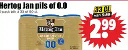 Dirk Hertog Jan pils of 0.0 aanbieding