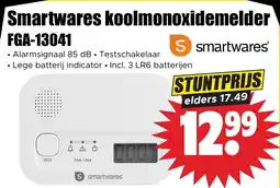 Dirk Smartwares koolmonoxidedemelder FGA-13041 aanbieding