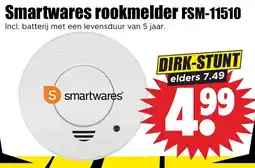 Dirk Smartwares rookmelder FSM-11510 aanbieding