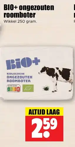 Dirk Bio+ ongezouten roomboter aanbieding