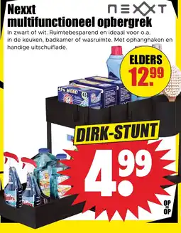 Dirk Nexxt multifunctioneel opbergrek aanbieding