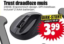 Dirk Trust draadloze muis aanbieding