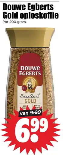 Dirk Douwe Egberts Gold oploskoffie aanbieding