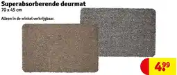 Kruidvat Superabsorberende deurmat aanbieding