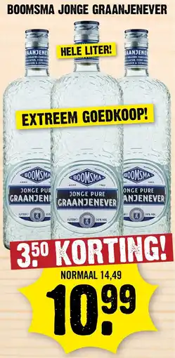 Dirk Boomsma Jonge Graanjenever aanbieding