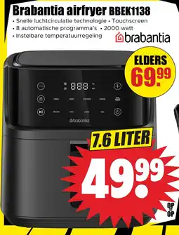 Dirk Brabantia airfryer BBEK1138 aanbieding