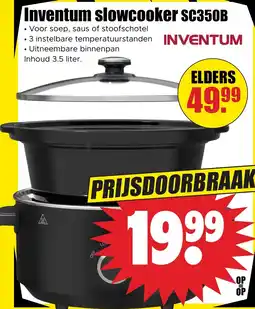 Dirk Inventum slowcooker sc350b aanbieding