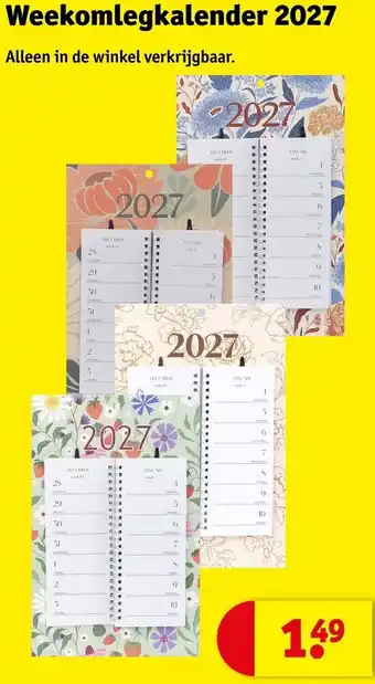 Kruidvat Weekomlegkalender 2027 aanbieding